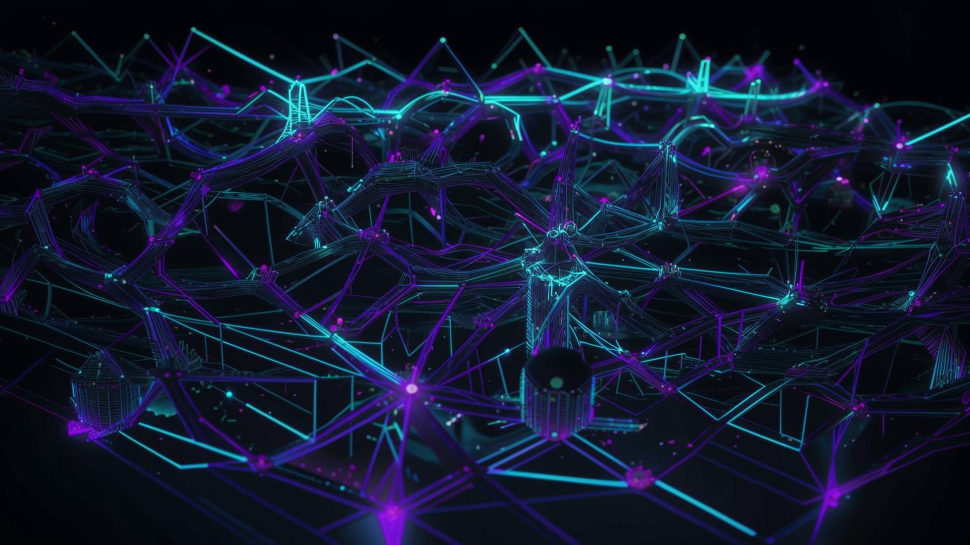 Animated Neural Network Background